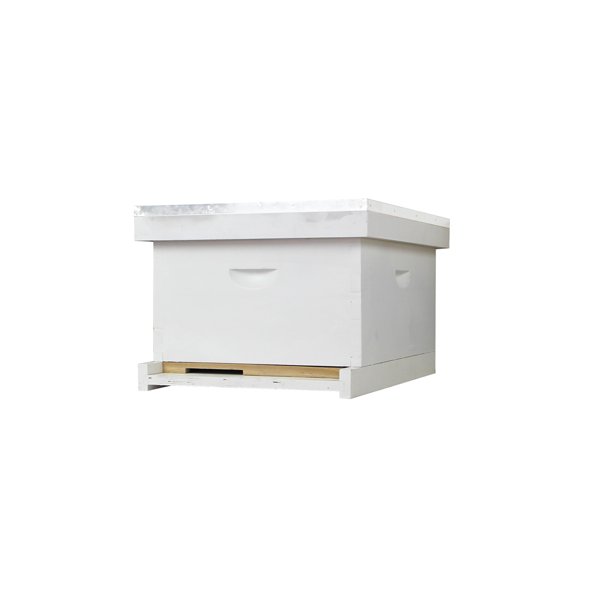 Galena Farms 8-frame complete beehive kit with fully assembled deep box, frames, and wax-coated foundations, Amish-made.