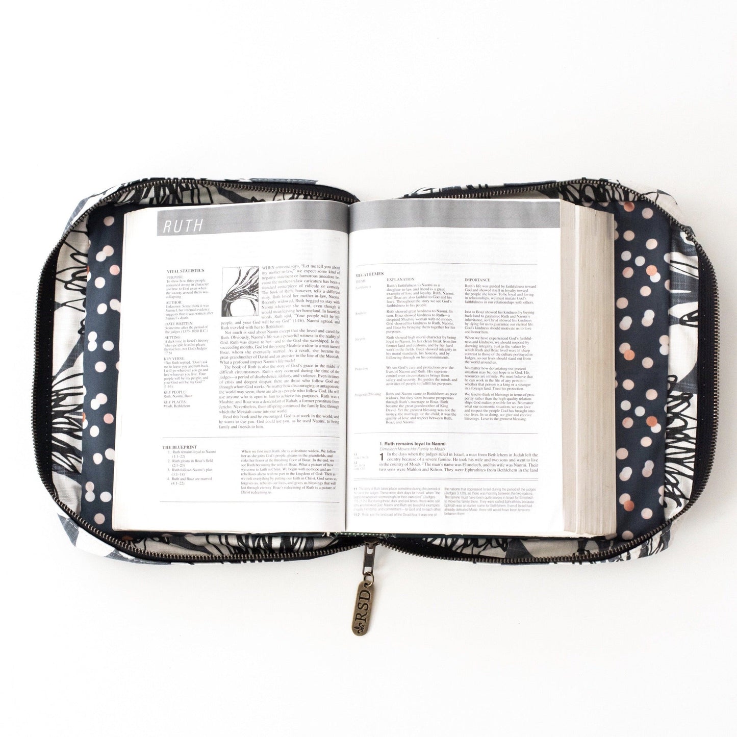 Bible Cover: Blush Cowhide