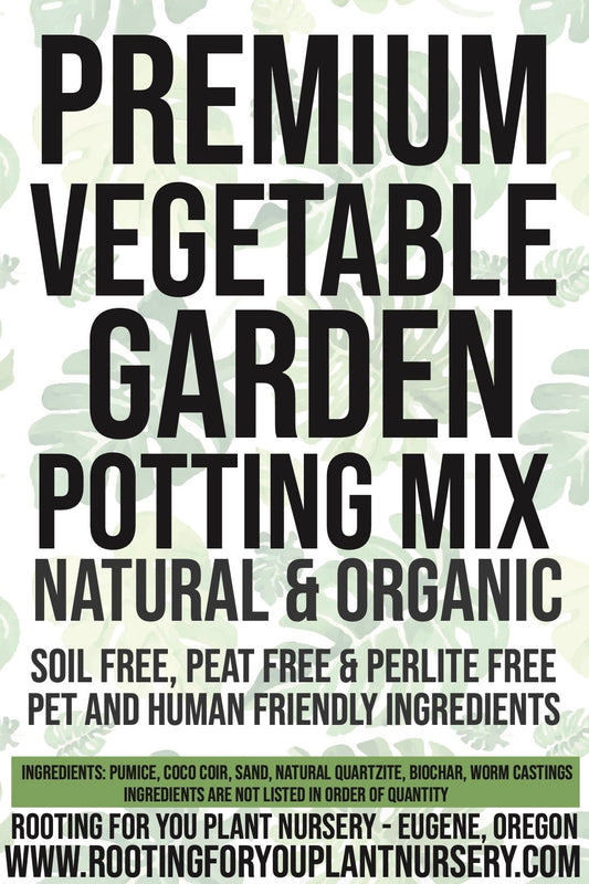 Rich vegetable garden potting mix by Rooting For You Plant Nursery, ideal for general-purpose vegetable garden planting.