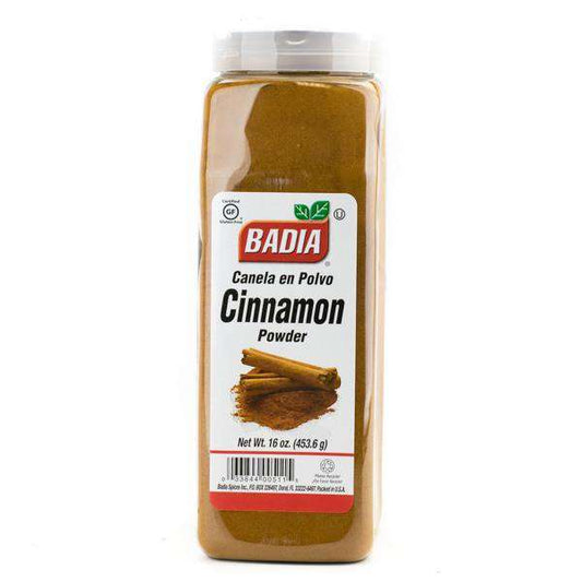 Ground cinnamon spice from Country Life Natural Foods, showing a close-up of the brown, textured ground cinnamon herb.