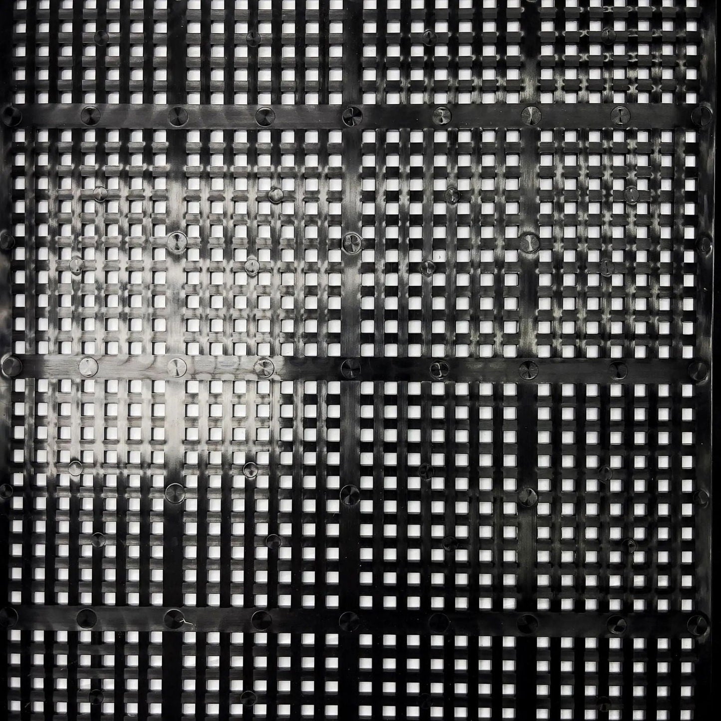 Black 1020 Mesh Deep Extra Strength Tray by Bootstrap Farmer, 2.5 inches deep, durable for seed starting and propagation.