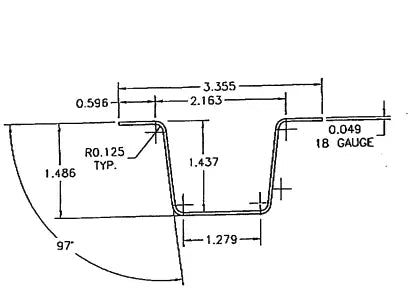 Two Bootstrap Farmer Greenhouse Steel Hip and Brace Channels for greenhouse framing and support.