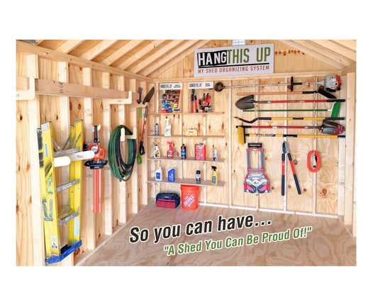 Complete Shed Organization Kit – Yard & Garden Tool Storage System