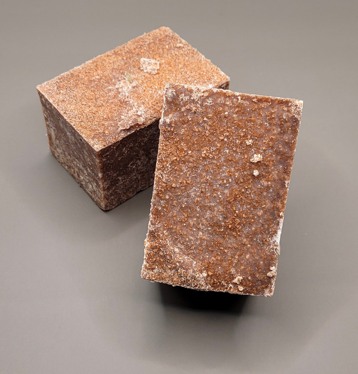 Evolve Botanica Driftwood Salt Bar specialty soap in unprinted glassine bag, natural ingredients and rustic packaging.