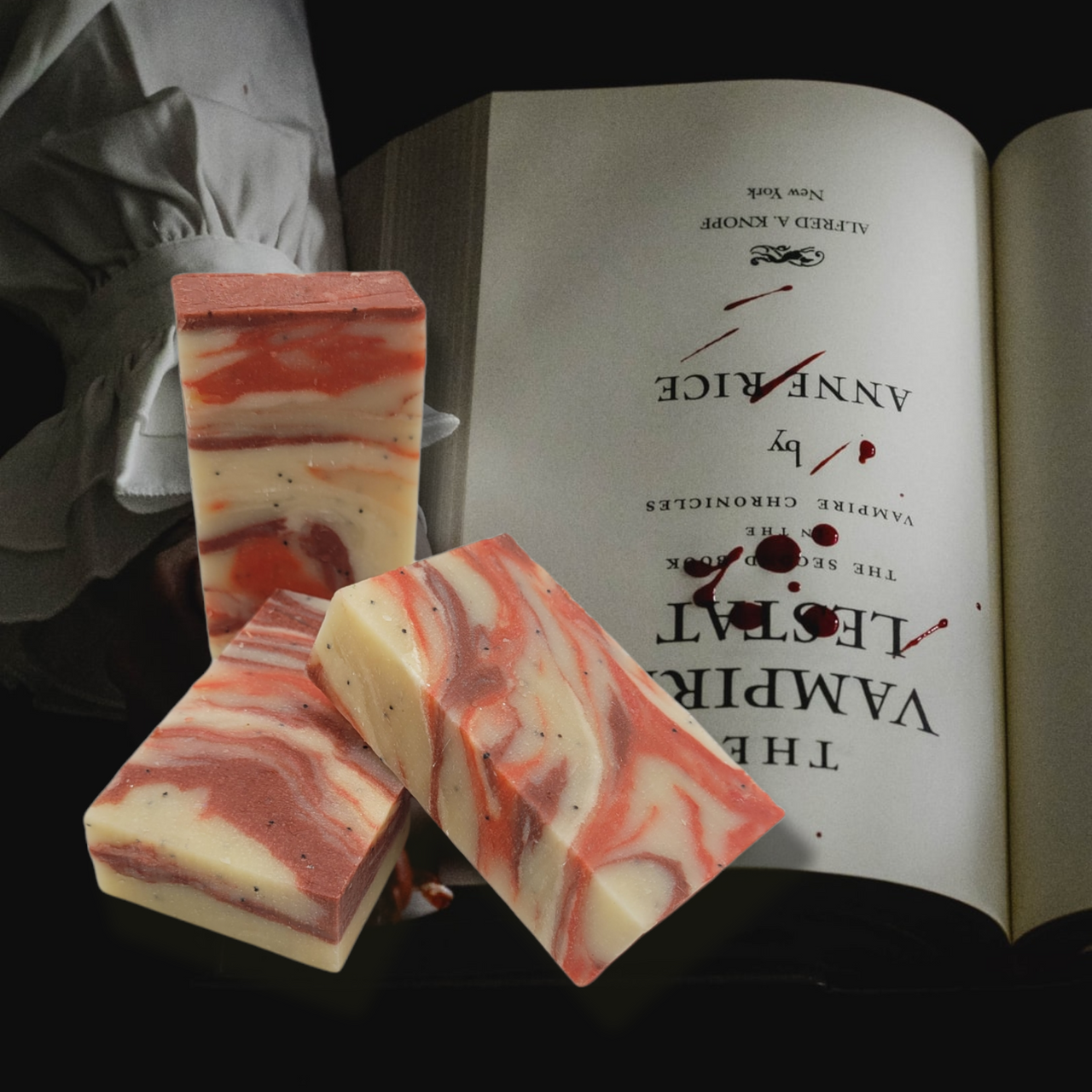 Evolve Botanica Standard Soap - Bitten Seasonal, wrapped in unprinted glassine bag, showcasing natural soap with textured surface.