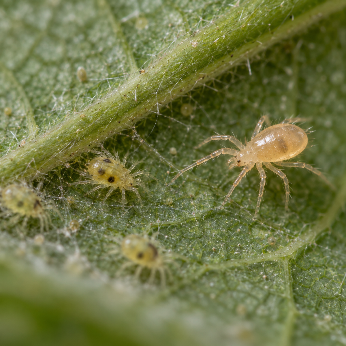 Neoseiulus californicus prevention sachets from FGMN Nursery used for biological spider mite control in gardens.