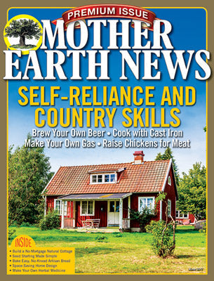 Cover of Mother Earth News magazine, 7th Edition, featuring self-reliance and country skills themes, published by Mother Earth News.