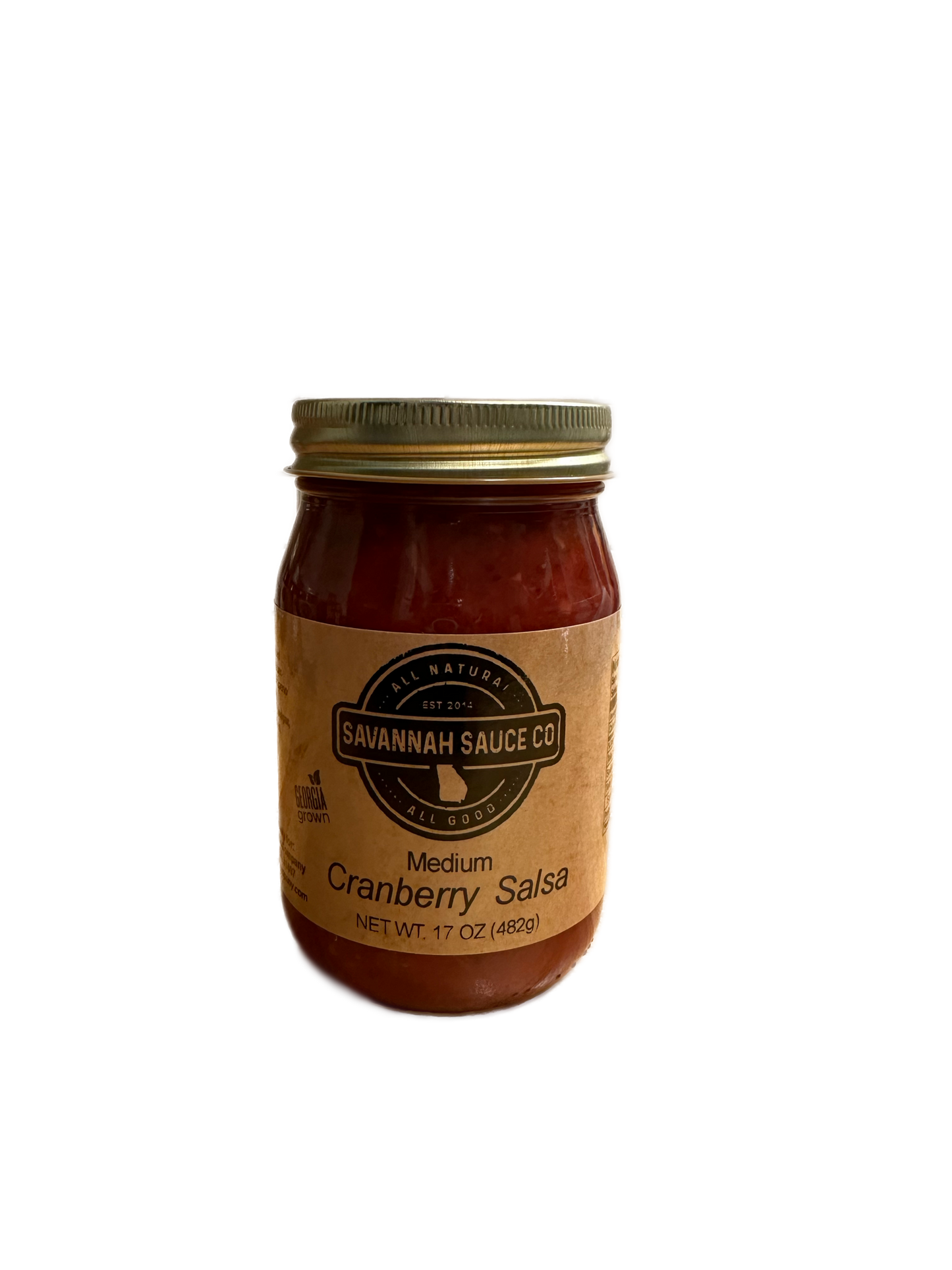 SavannahSauceCompany gourmet cranberry salsa in a bowl, showcasing vibrant red cranberries and fresh ingredients for seasonal flavor