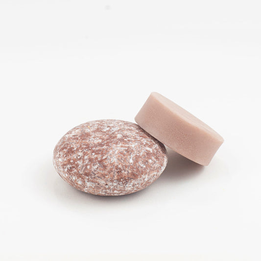 ZeroWasteStore.com shampoo and conditioner bar duo with seasonal harvest scent, eco-friendly hair care set.