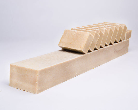 Bar of Soap for Sinners Oatmeal and Honey soap with creamy lather and natural ingredients, displayed on a neutral background.