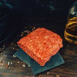 Square image of a 10lb Wagyu ground beef bundle from Five Oaks Farm Wagyu, showcasing fresh, high-quality ground beef in a tray.