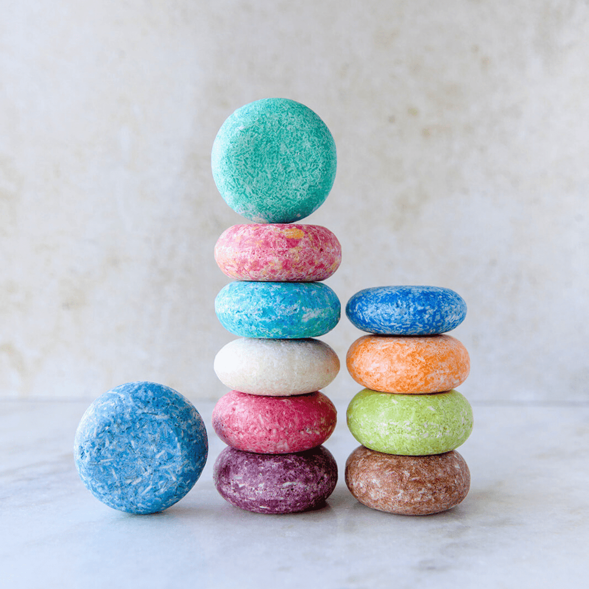 Eco-friendly shampoo bar from ZeroWasteStore.com with lathered suds, ideal for eco-conscious hair care.