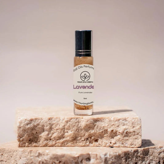 Unisex perfume roll-on by Your Only Earth with a simple design, featuring a patchouli scent in a compact, portable bottle.