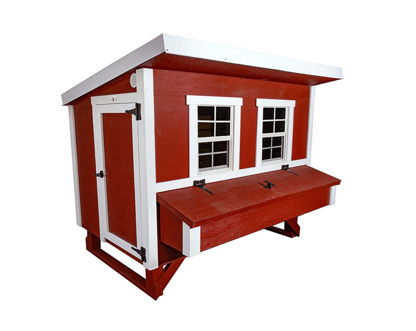 Large OverEZ Chicken Coop suitable for up to 15 chickens, featuring a spacious design and sturdy construction for backyard poultry.