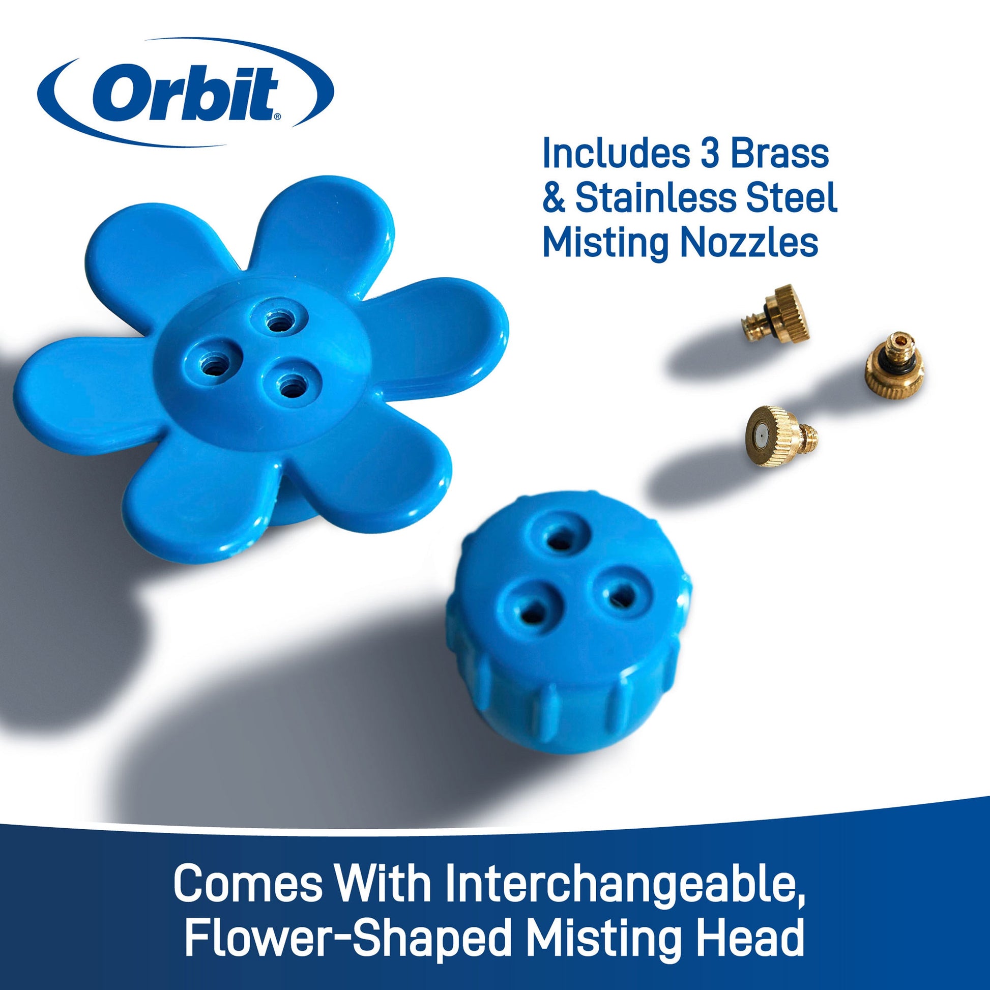 Orbit Irrigation Cobra Mist System for mist cooling, featuring multiple mist nozzles and a durable design for outdoor comfort.