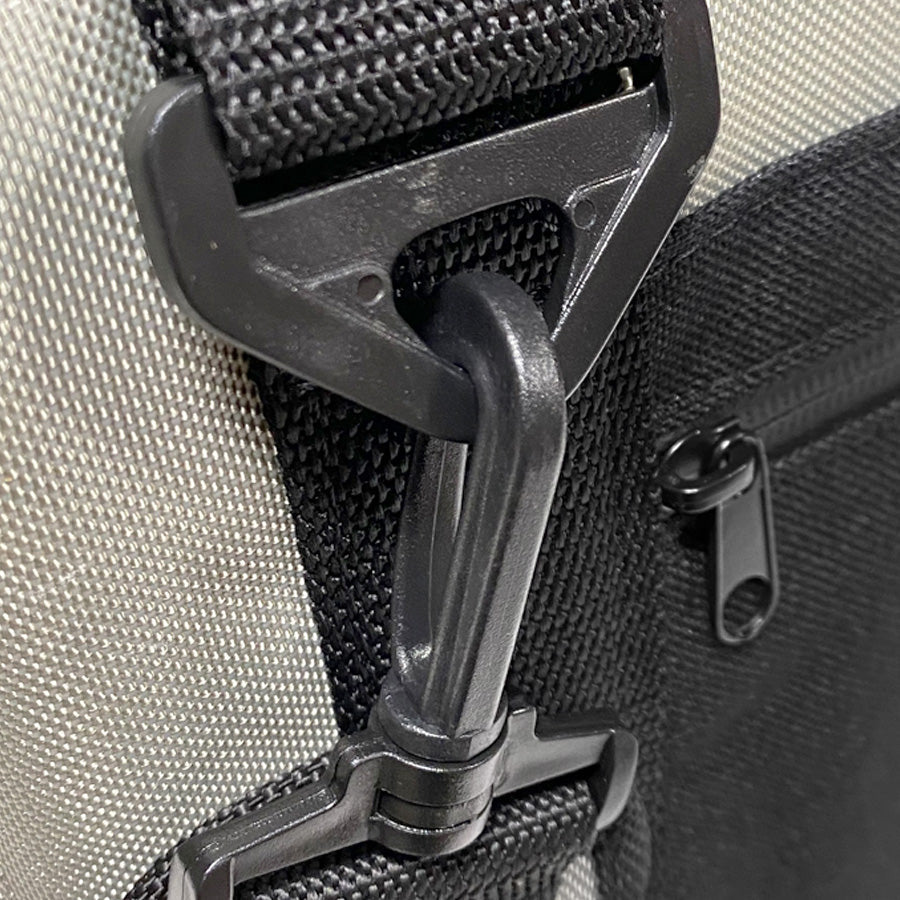 12-pack of Polar Bear Coolers nylon soft coolers in silver, showing the durable exterior and carry handles.