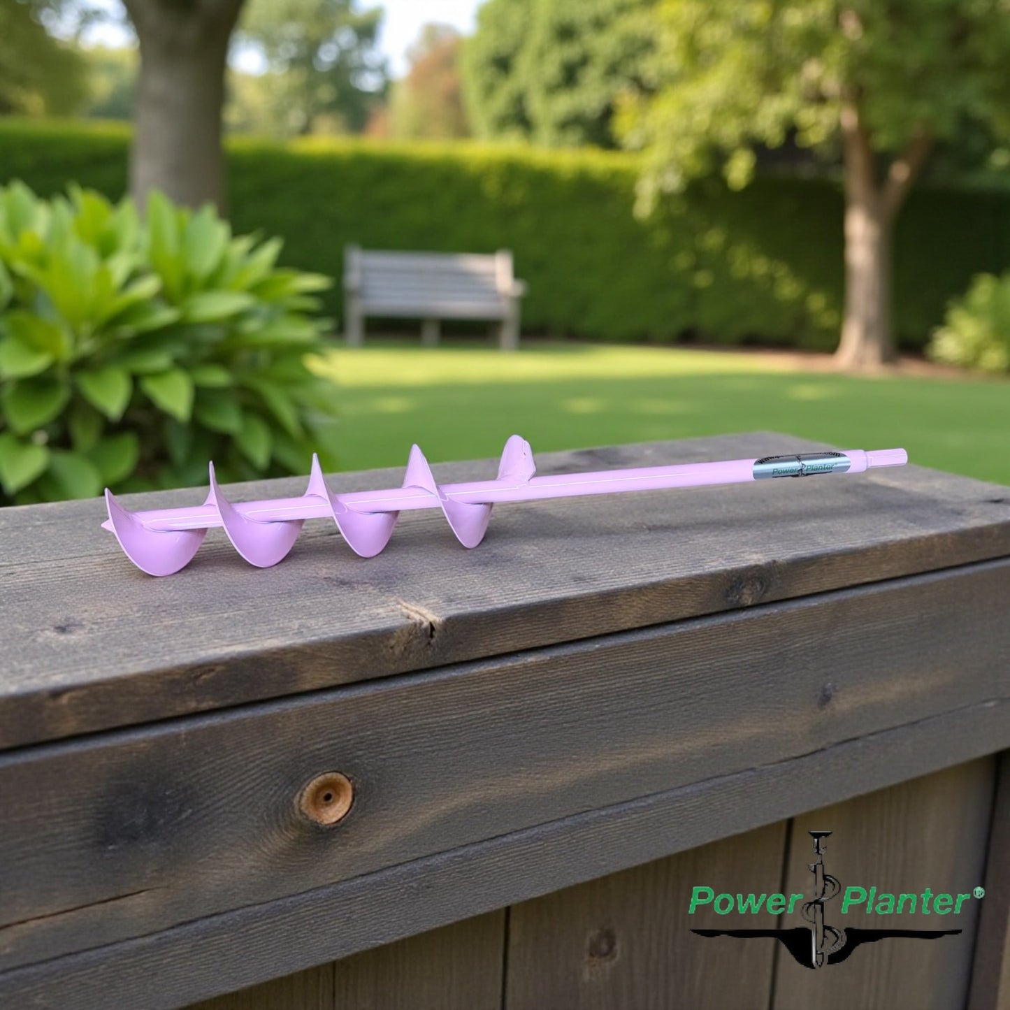 Heavy duty Power Planter Auger with extended 3-inch diameter, standing length, designed for deep soil drilling.