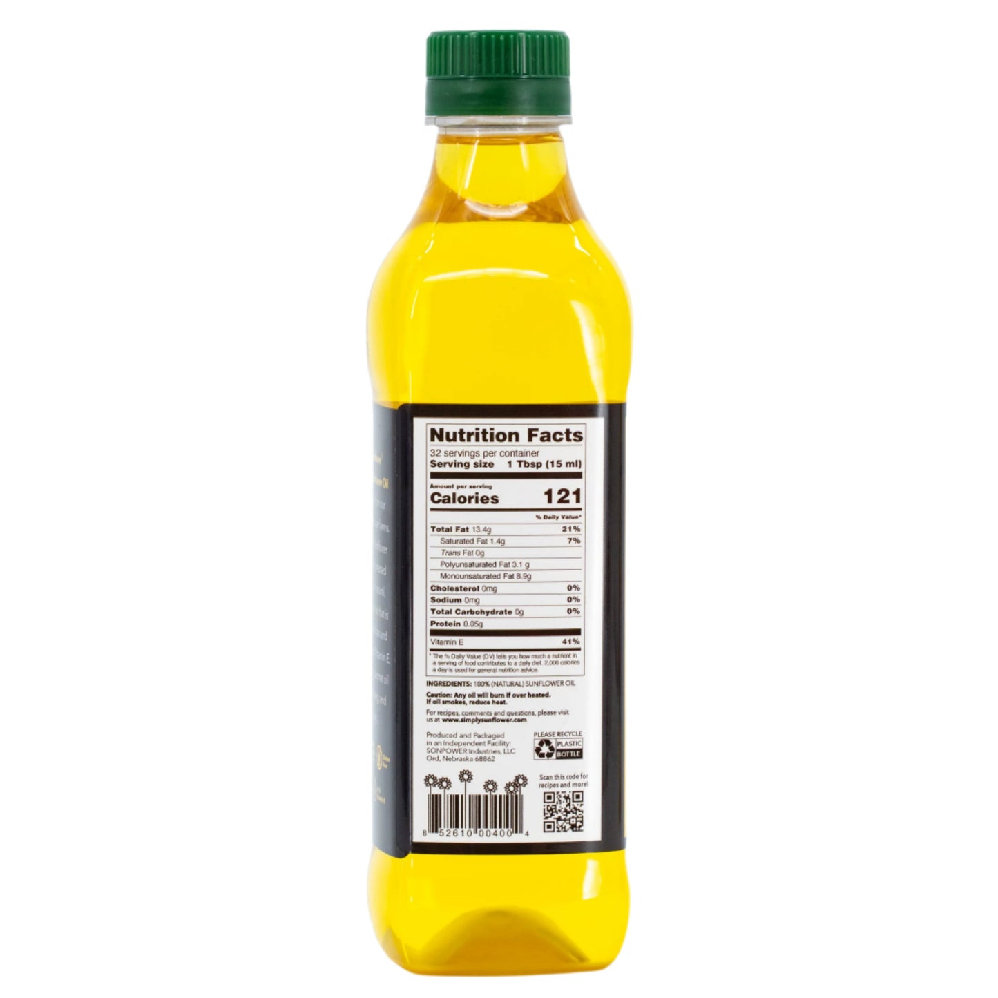 Three 16 oz bottles of Simply Sunflower sunflower oil in a pack, showing clear glass bottles with golden oil inside.