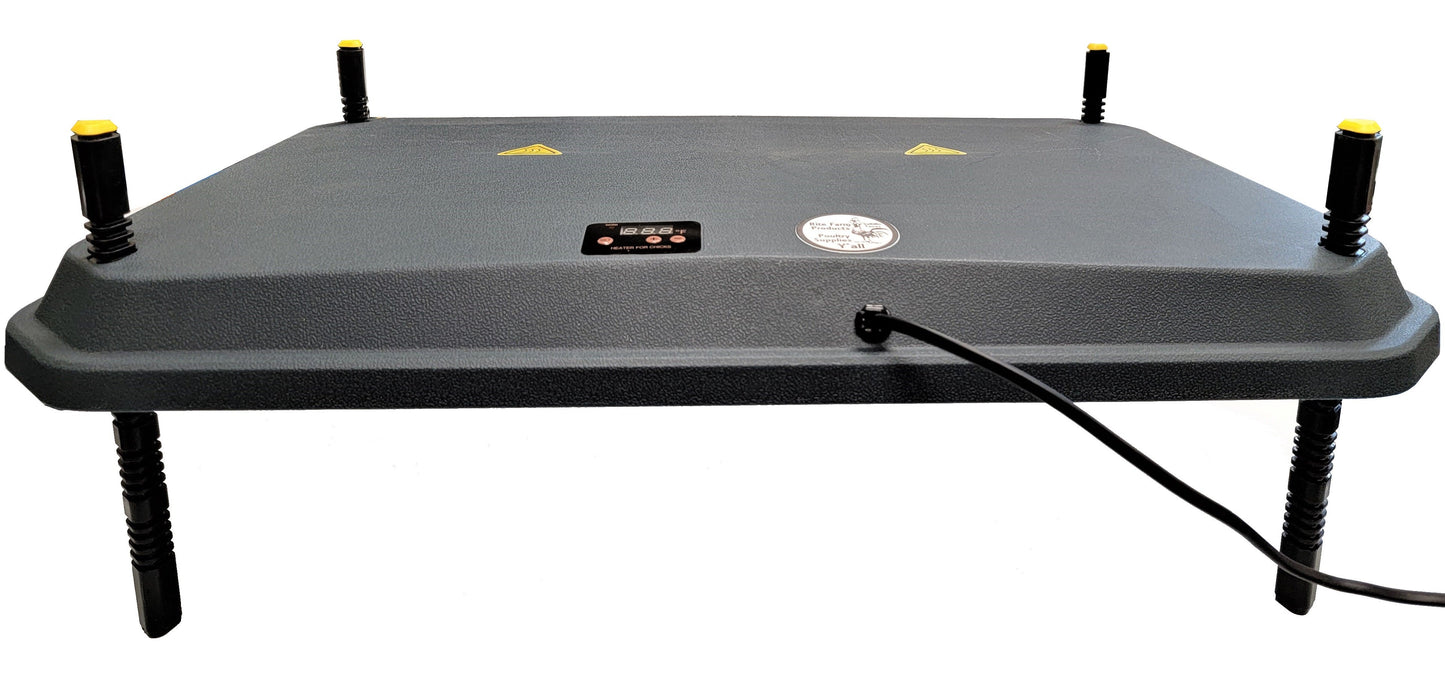 16x24 inch digital chicken brooder heating plate with adjustable temperature and 66-watts for poultry like ducks, geese, and pheasants