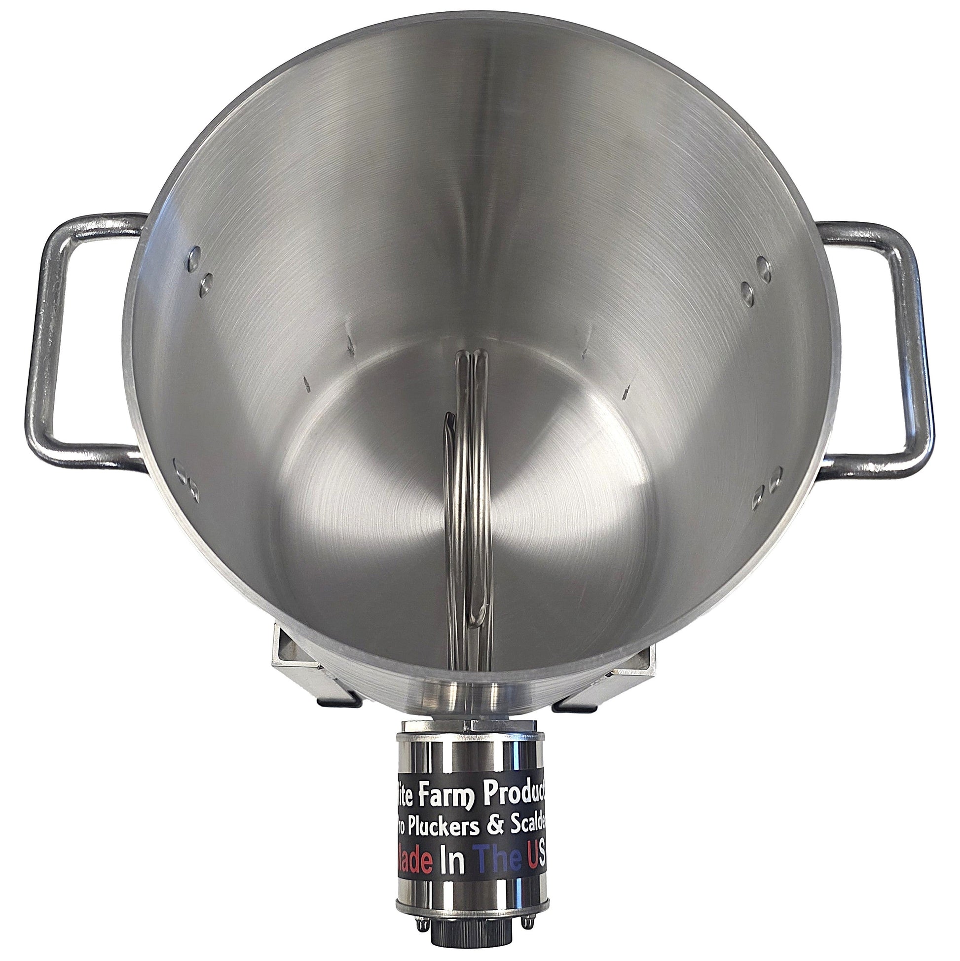 Pro USA 4-gallon 120V 1,000W quail scalder with metal basin, used for poultry processing and small bird care.