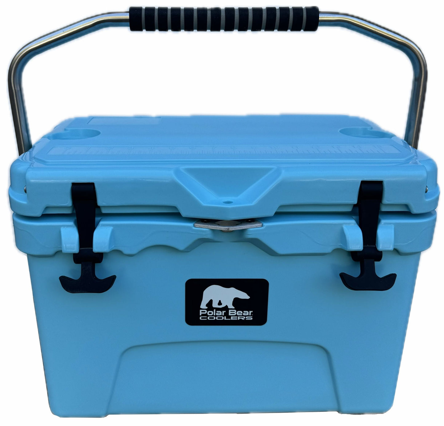 Polar Bear 20 Hard Cooler with sturdy construction and secure lid, ideal for keeping food and drinks cold.