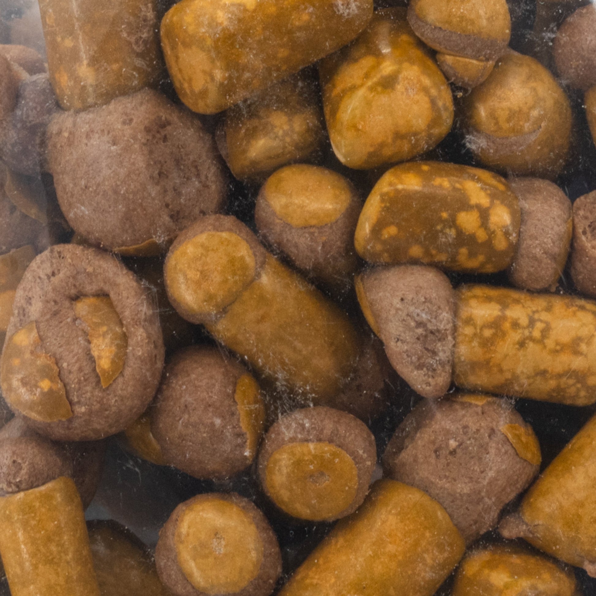 Freeze dried chocolate crunchy bites from Wicked Good Foods, 3 oz package, showcasing crispy, chocolate-flavored snack bites.