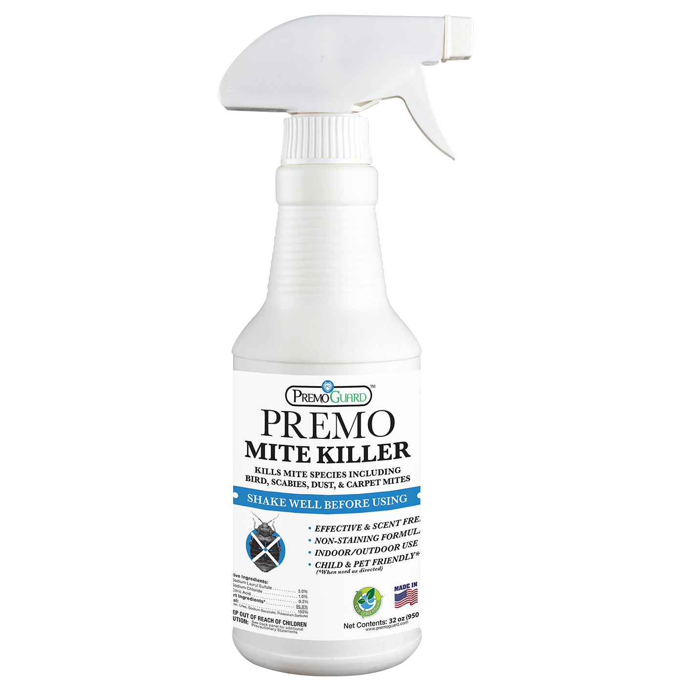 Mite Killer Spray | Natural & Non-Toxic | Premo Guard (C)