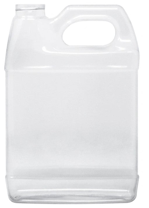 32oz jar of Vanilla Bean Kings natural coconut extract in a clear glass jug, showcasing the golden liquid inside.