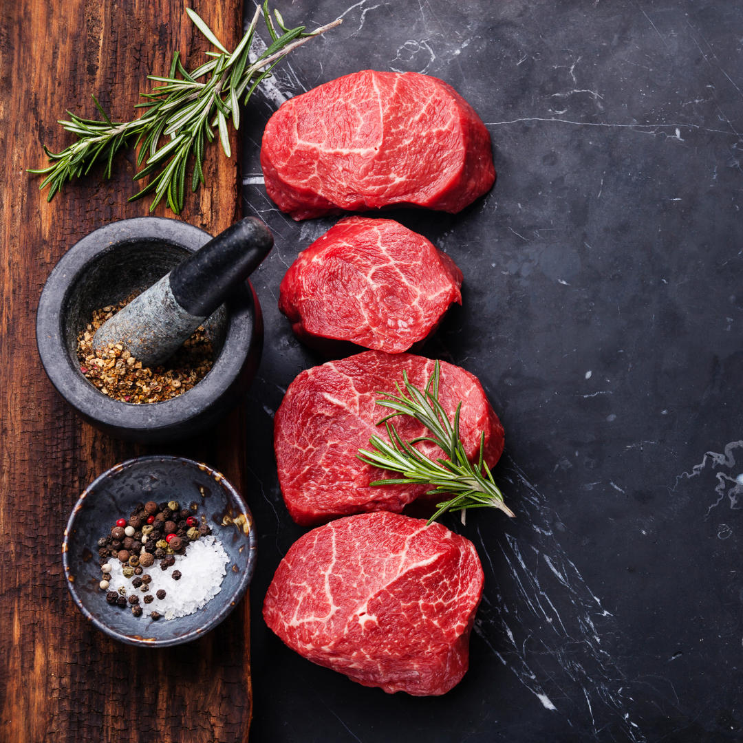 Honest Value Beef package with Nebraska Star Beef, includes 10 oz top sirloins, 1/3 lb burger patties, and seasoning.