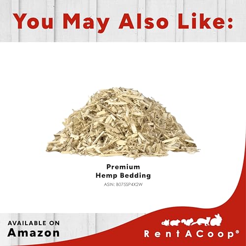 RentACoop RAC Paws 5-pound metal rabbit feeder and 32-ounce drinker set for small animals, with durable metal construction.