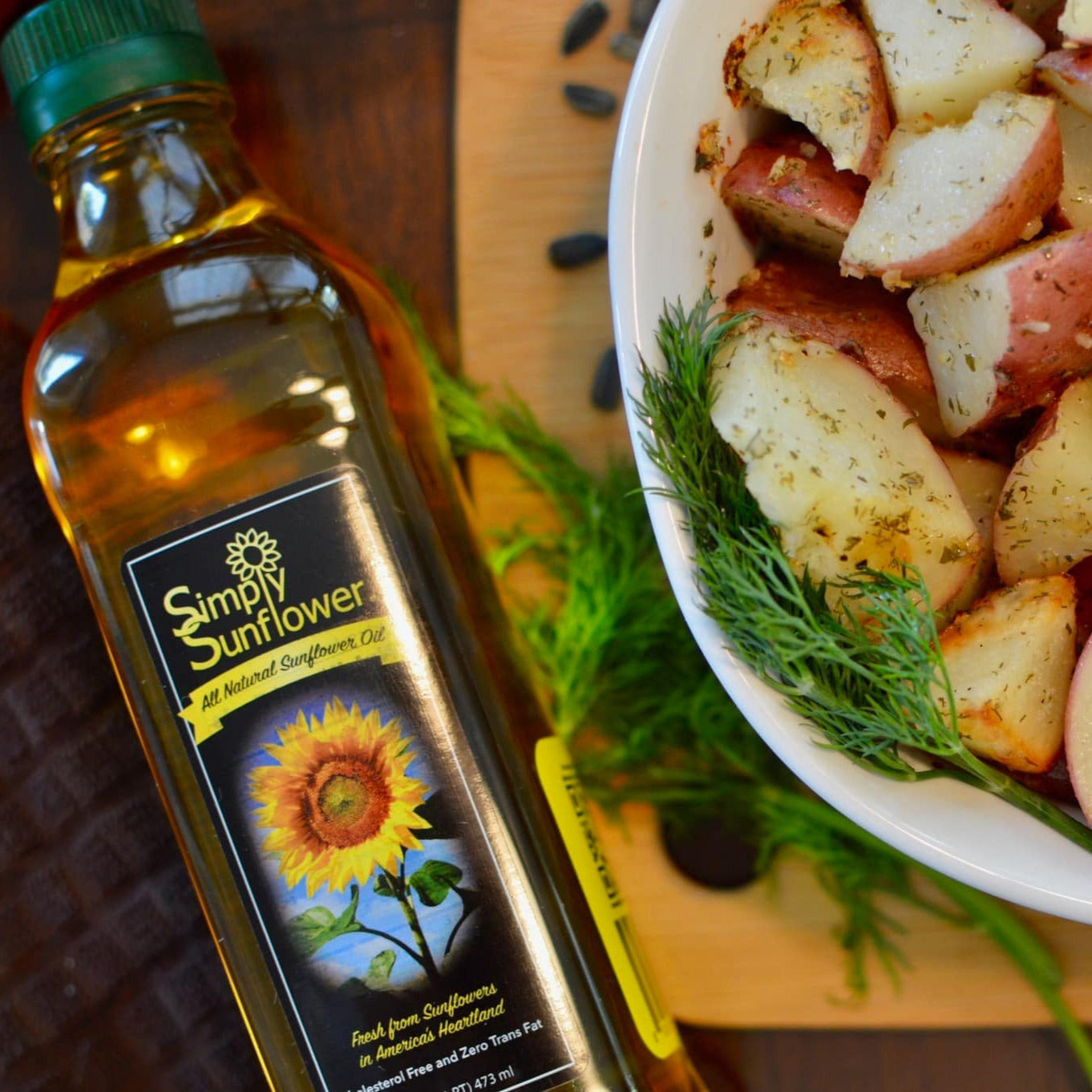 Pack of three 16 oz bottles of Simply Sunflower sunflower oil, non-GMO, gluten-free, vegan food multipacks.