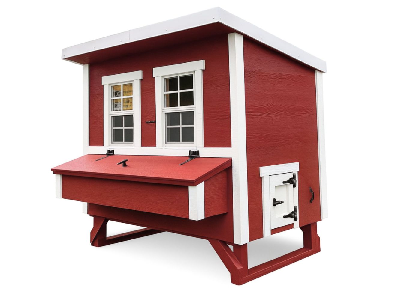 Large OverEZ Chicken Coop for up to 15 chickens, featuring spacious design and durable construction for backyard poultry.