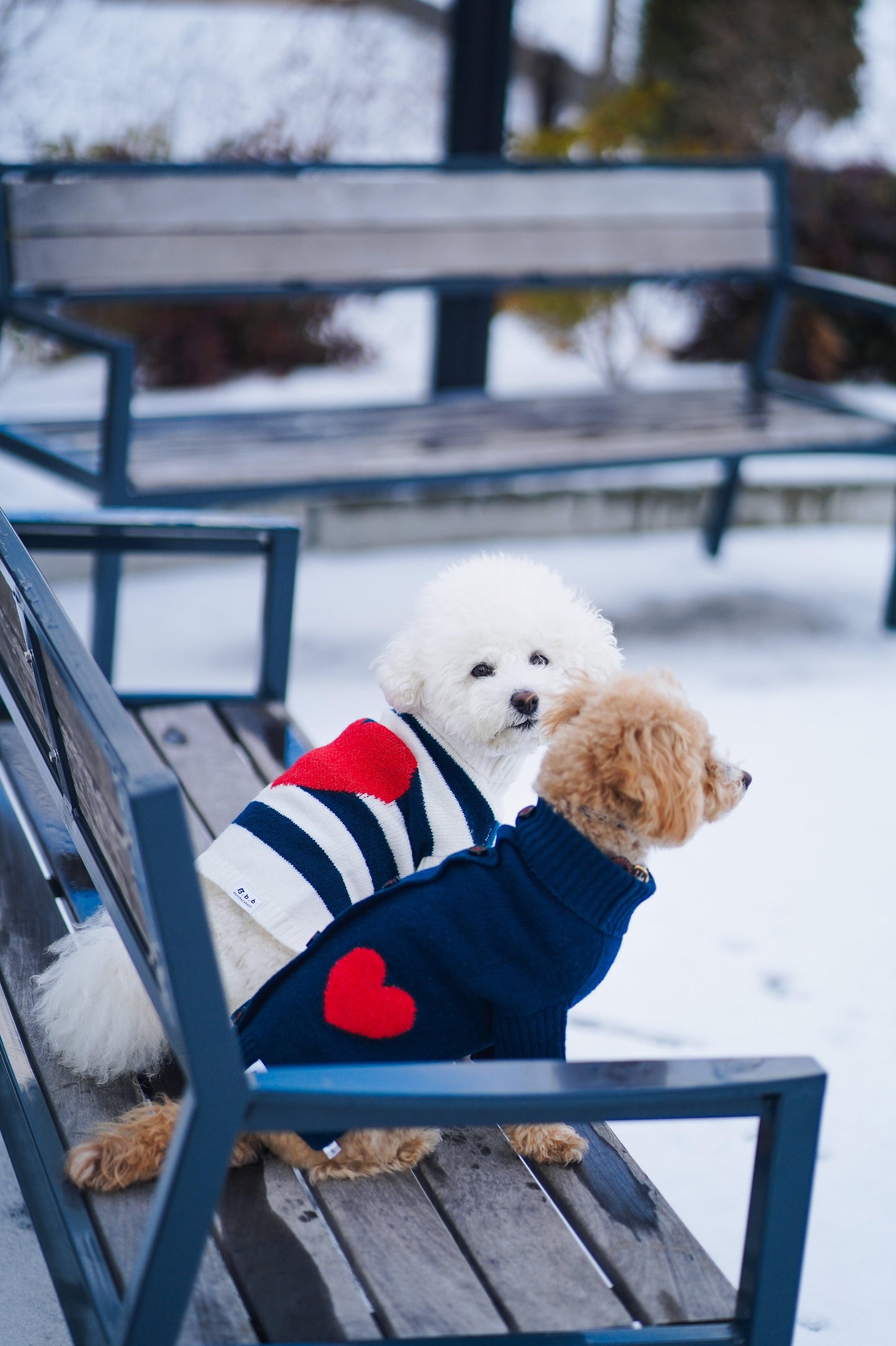 BarkBarkBaby sailor of my heart striped turtleneck sweater in navy and white, cozy knit with a fitted turtleneck and nautical stripes.