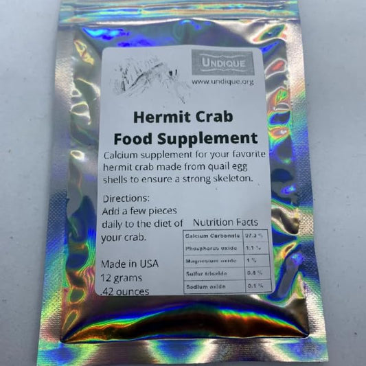 Organic hermit crab food with quail egg shells from Quailz.com, showing nutritious treats with calcium for shell growth.