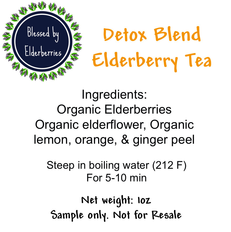 Herbal tea sampler bundle by Blessed by Elderberries featuring assorted herbal tea bags for tea lovers.