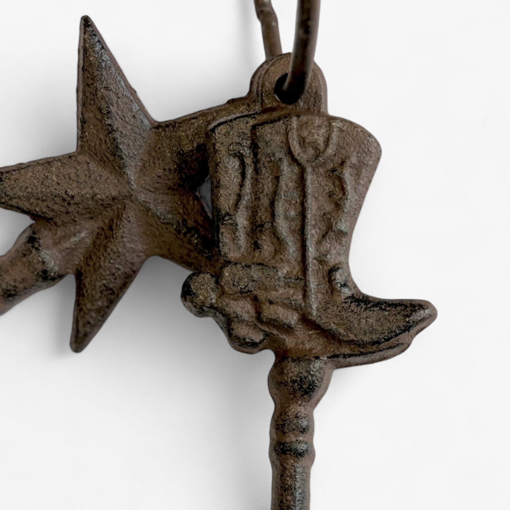 Set of intricate cast iron antique keys with rings, ideal for rustic home decor accents by Iron & Blossom.
