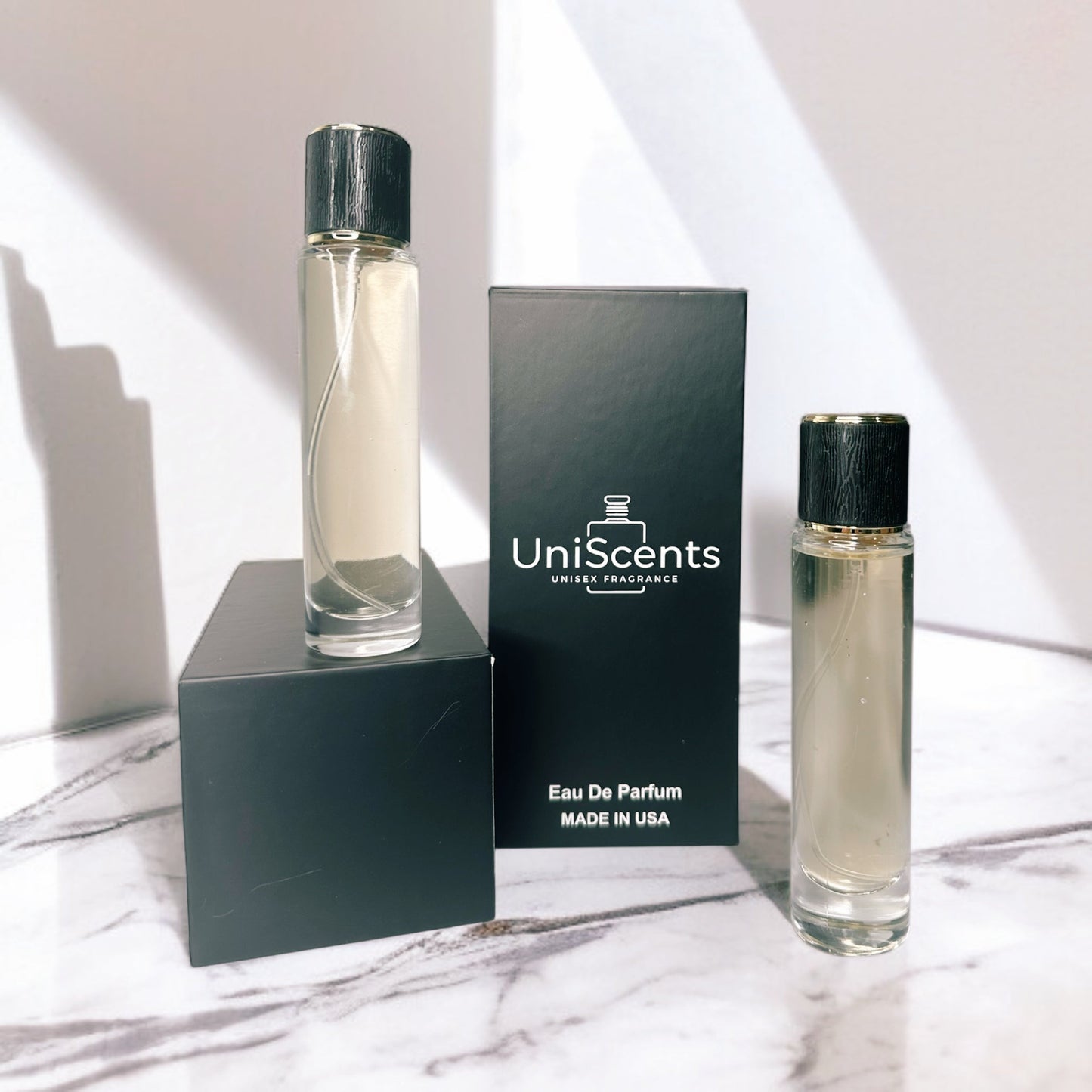 VIRAL Hair Perfume by Moon Water Apothecary, 1 fl oz bottle with spray nozzle, showcasing the product and its elegant packaging.