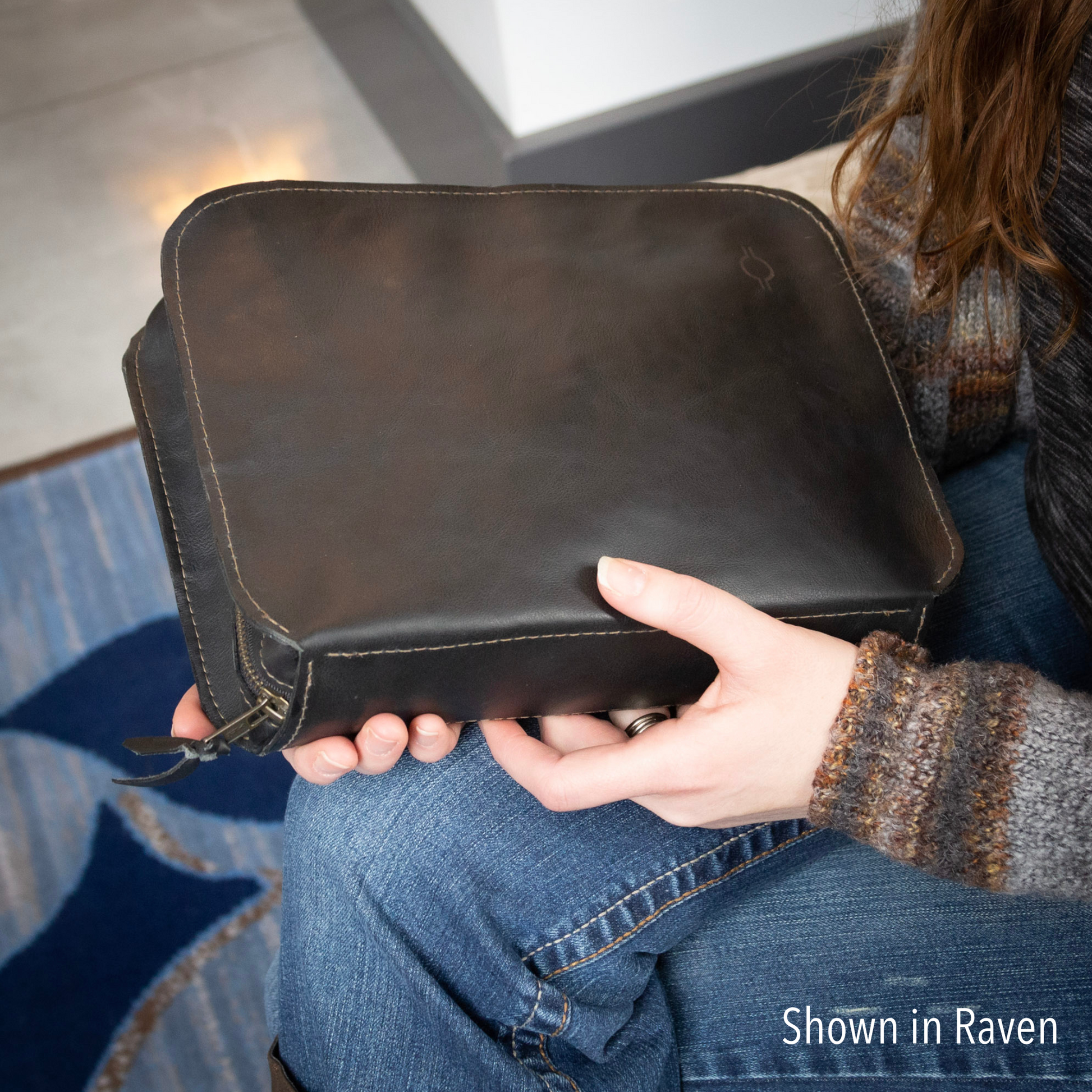 Rebekah Scott Designs 1948 Bible Cover in evergreen with floral embroidery, protects and decorates a hardcover Bible.