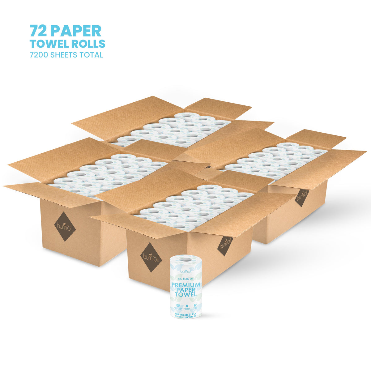 Join Bumroll bamboo toilet paper bundle box, eco-friendly American-made toilet paper and paper towels with tree planting initiative.