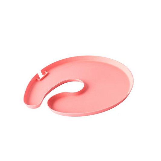 Knork Eco Party appetizer plate, single, made from eco-friendly materials, featuring a sleek design for serving small snacks.