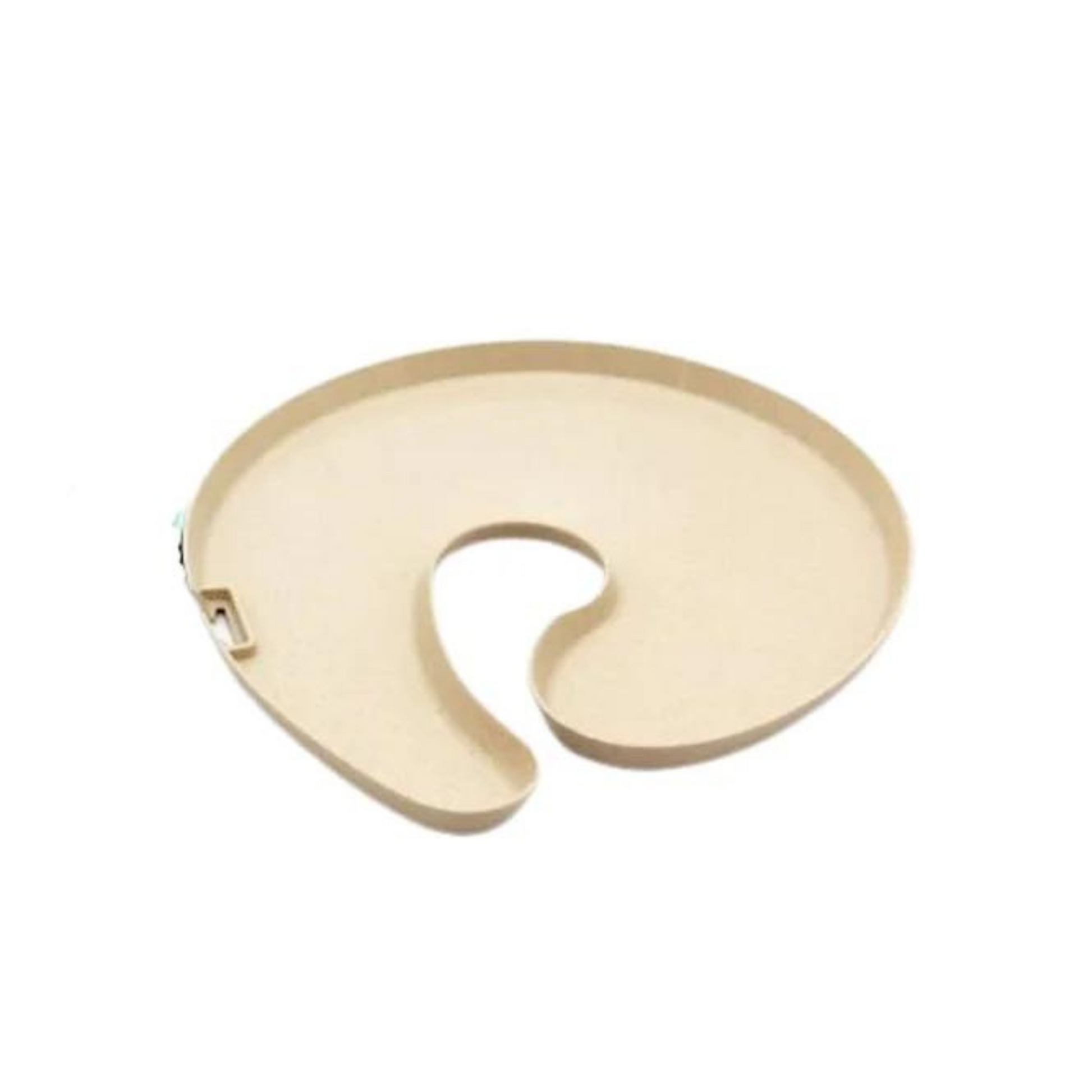 Knork Eco Party appetizer plate, single, made of sustainable material, with a sleek round design and a natural finish.