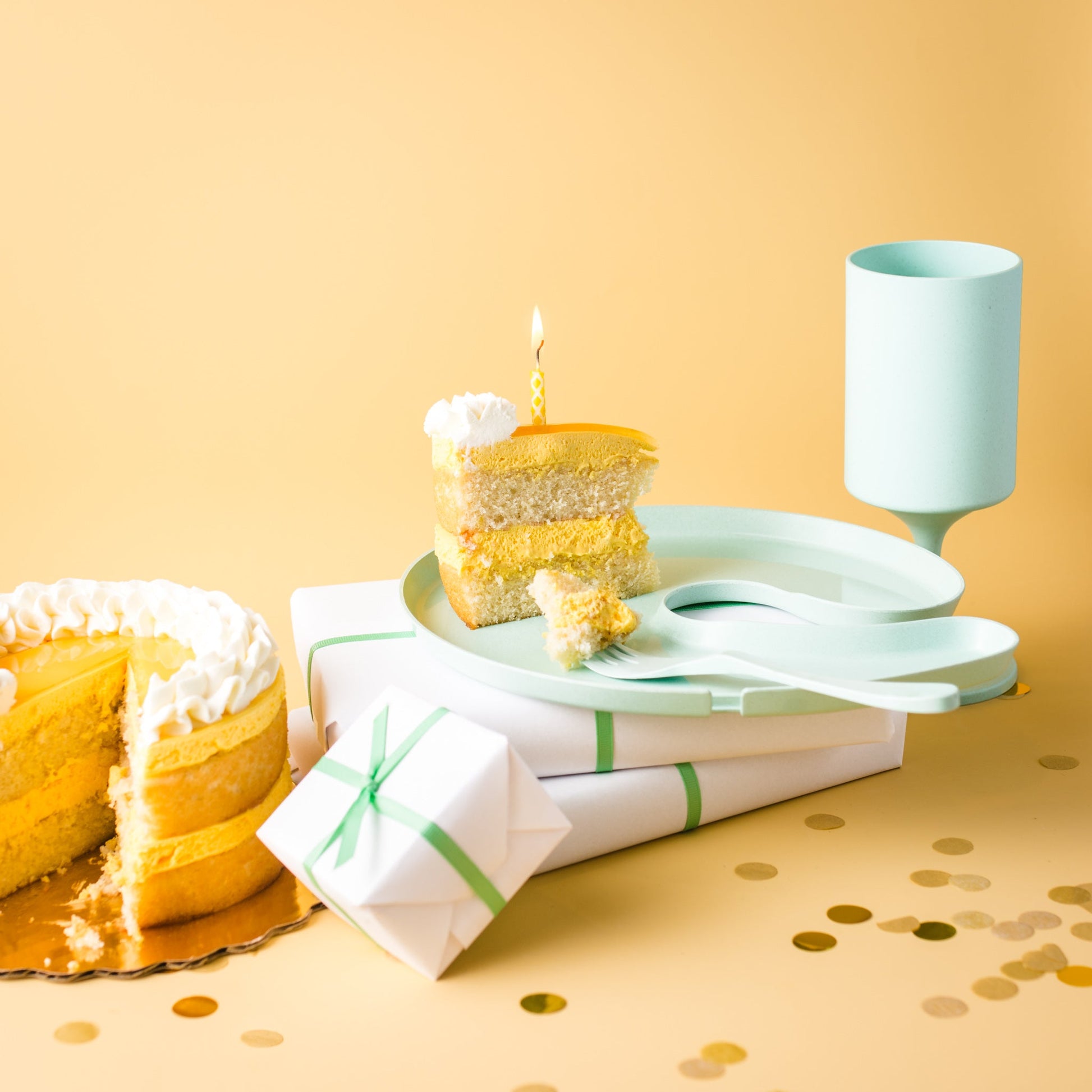 Knork Eco Party Pack 5-piece set with reusable utensils and accessories for eco-friendly celebrations, displayed on a clean surface.