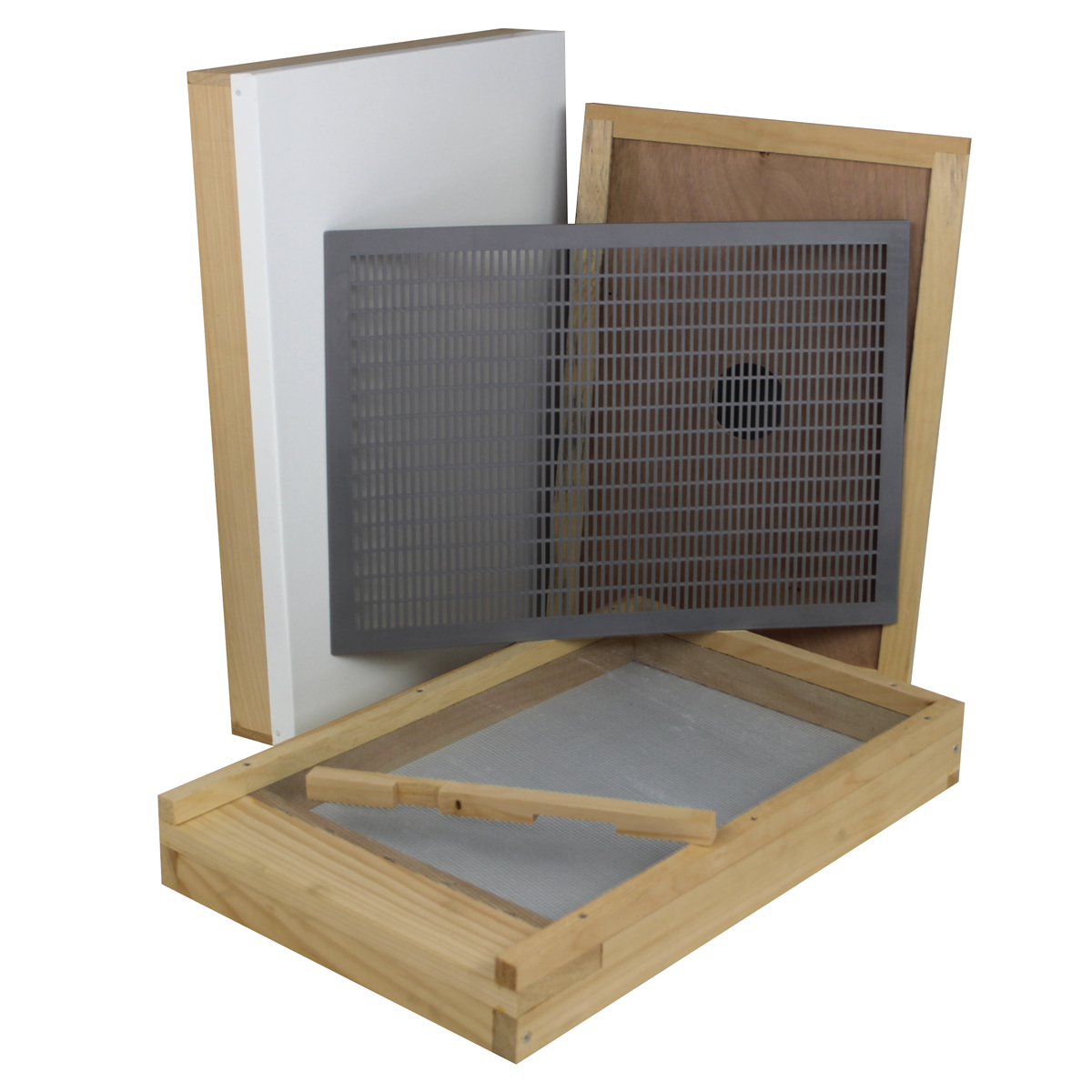Galena Farms Amish-made 8-frame beehive starter kit with cover for honeybees and hive management.