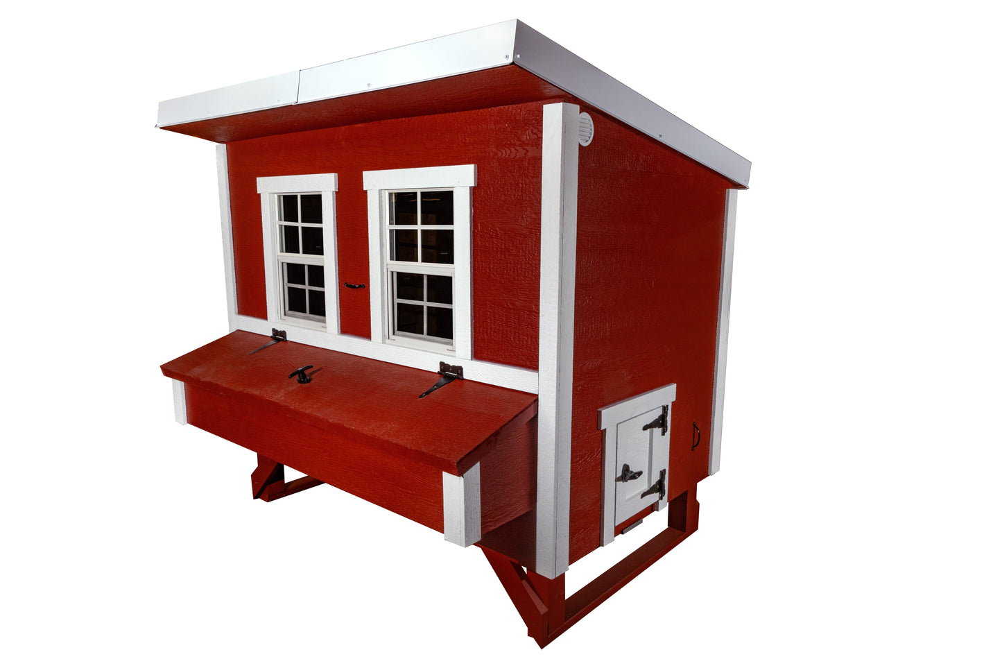 OverEZ large chicken coop with spacious design, suitable for up to 15 chickens, featuring weather-resistant construction and ventilation.