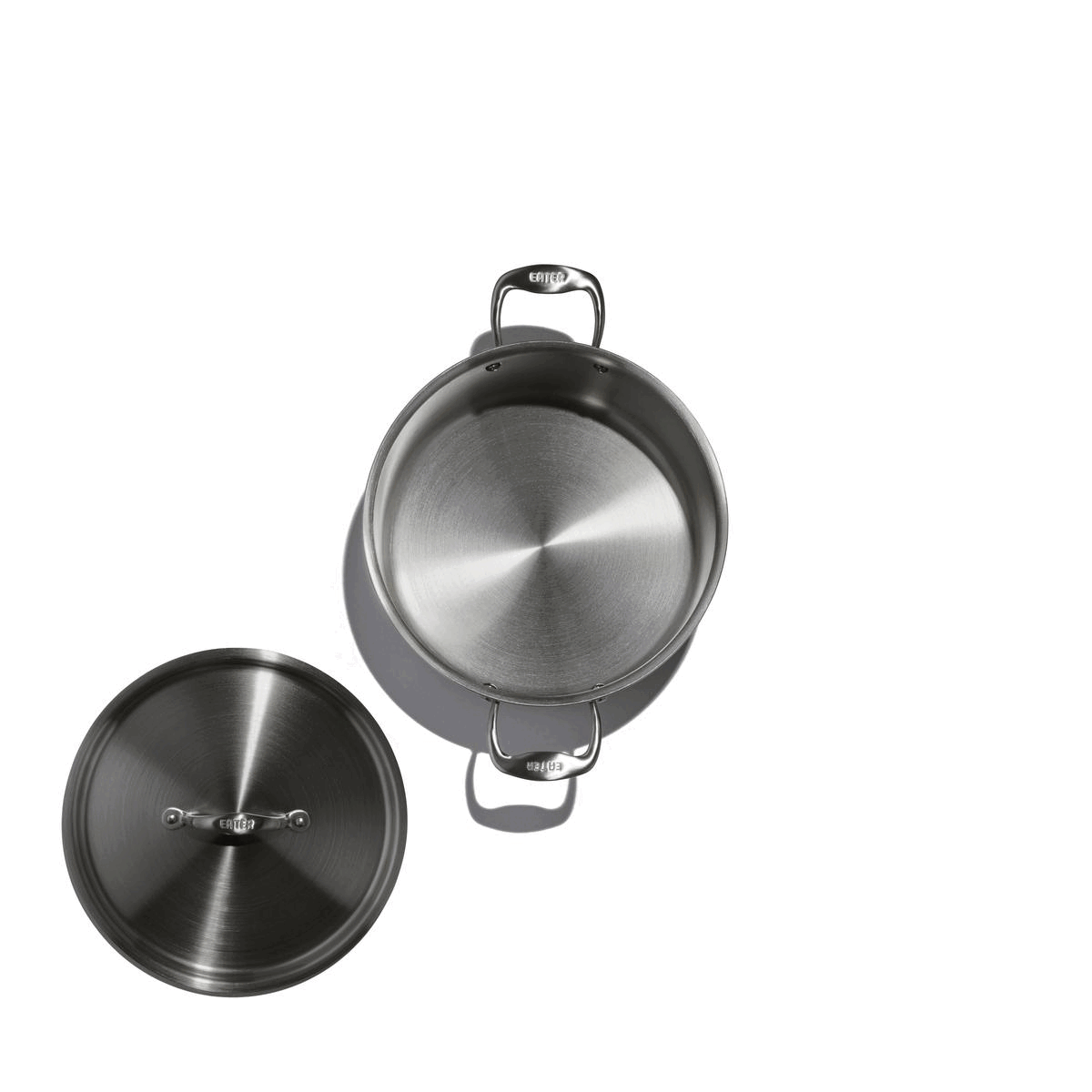 Heritage Steel 8-quart stock pot with lid, durable cookware ideal for soups, stews, and large-batch cooking.