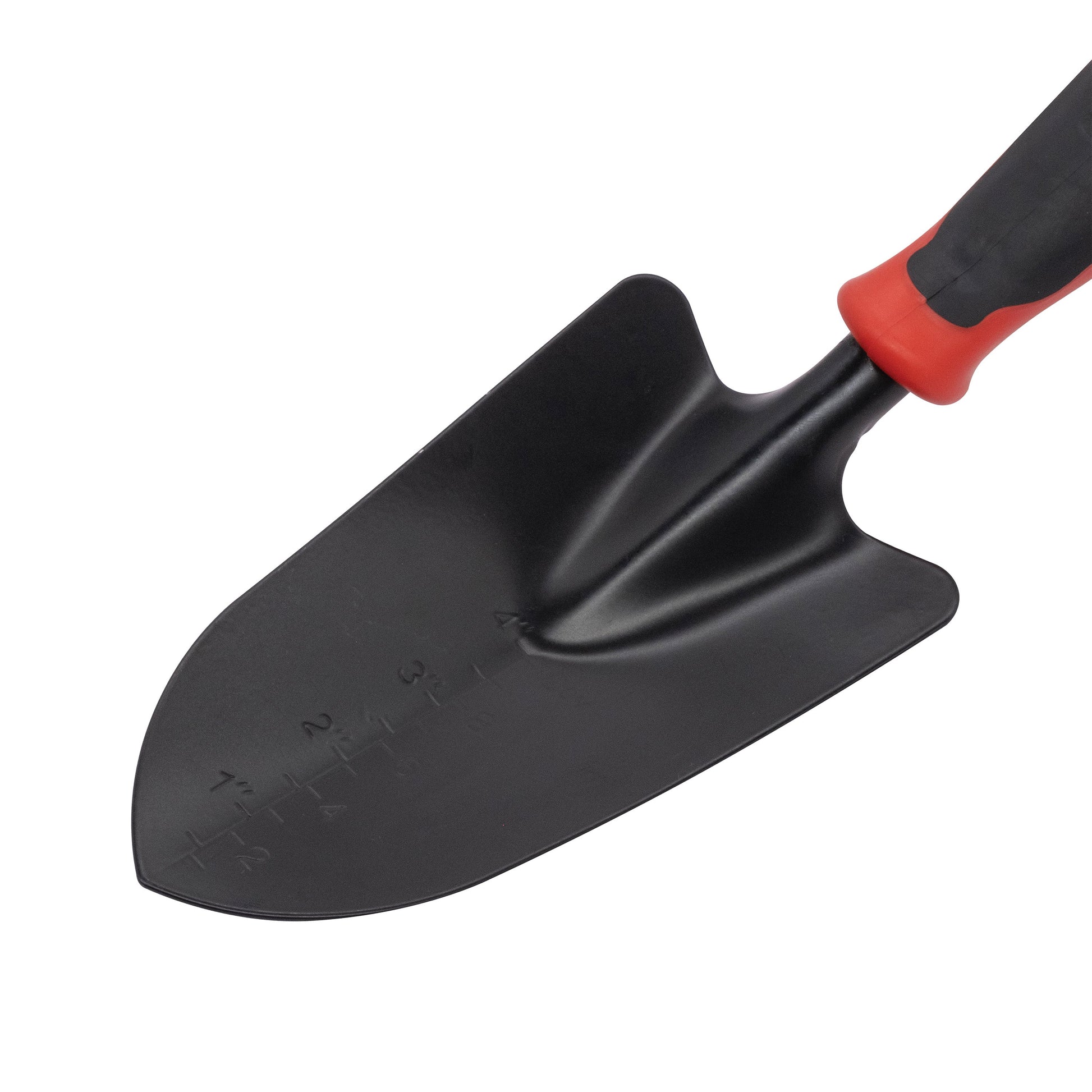 Orbit Irrigation Easy Grip Trowel 9706 garden tool with a comfortable handle and stainless steel blade for planting and digging.