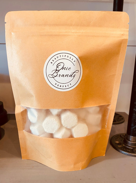 Onic Brands All Natural Dishwasher Tabs in a clear container, showing eco-friendly dishwasher detergent tablets for clean dishes