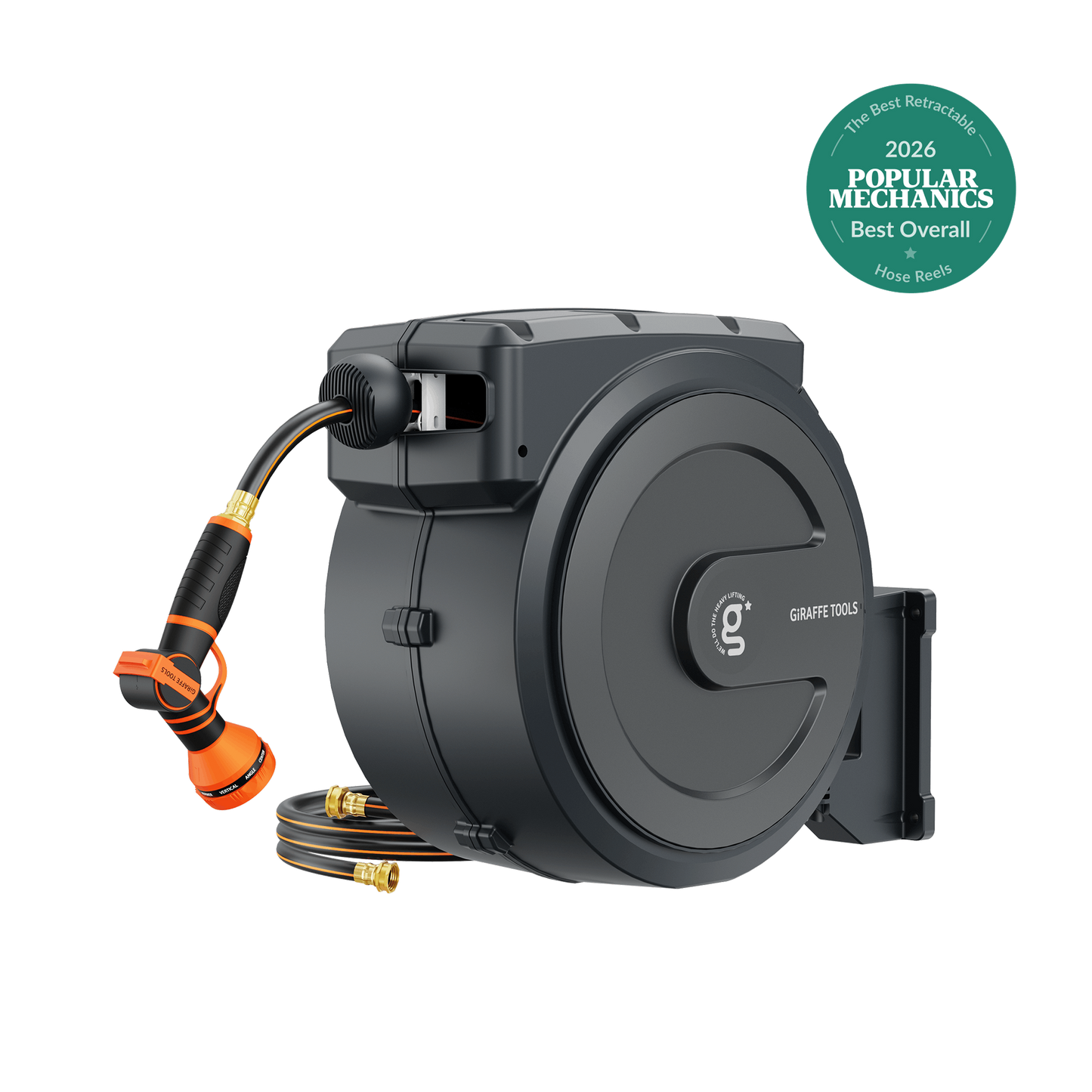 Retractable Garden Hose Reel 62ft-155ft