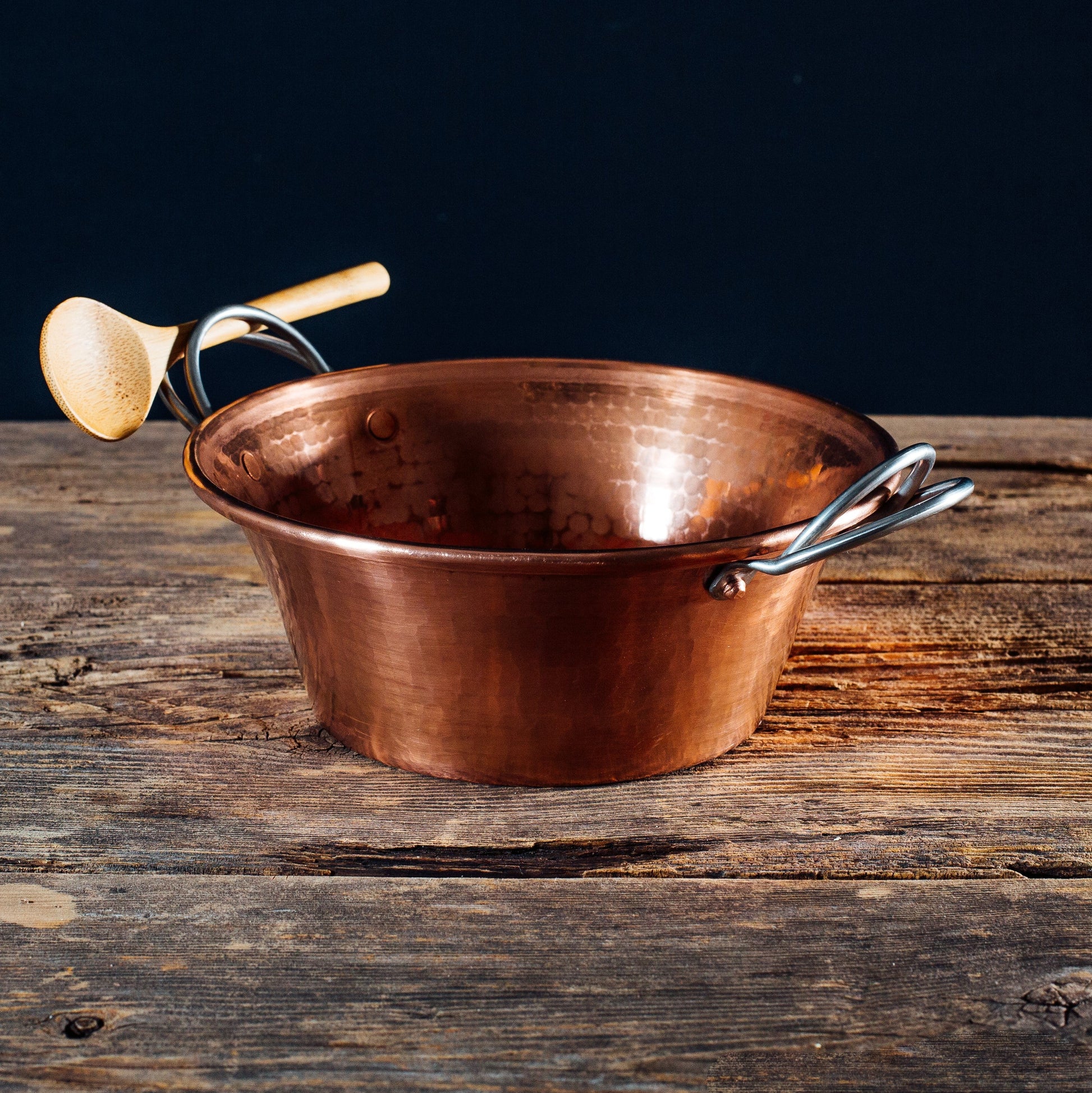 Sertodo Permian Copper Jam Pans with square shape and copper finish, ideal for cooking and jam-making.