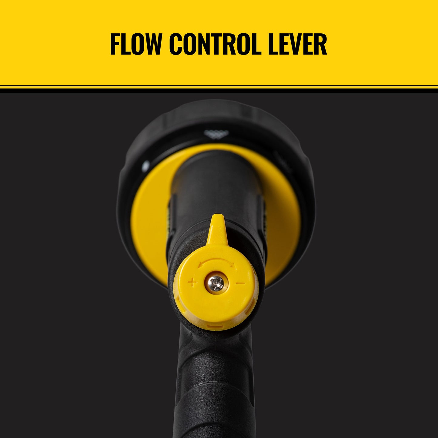 Orbit Irrigation FATMAX 7-Pattern Front Trigger Nozzle, multi-pattern spray nozzle for versatile watering, shown in a close-up image.